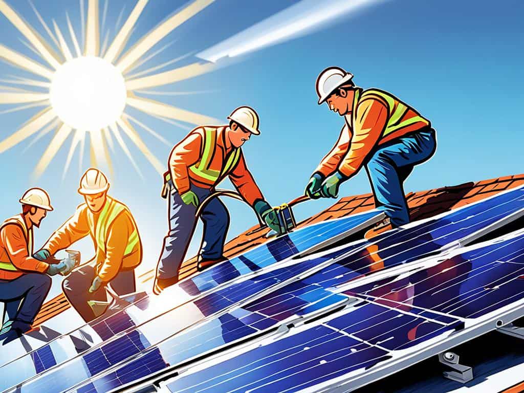 solar panel installation process