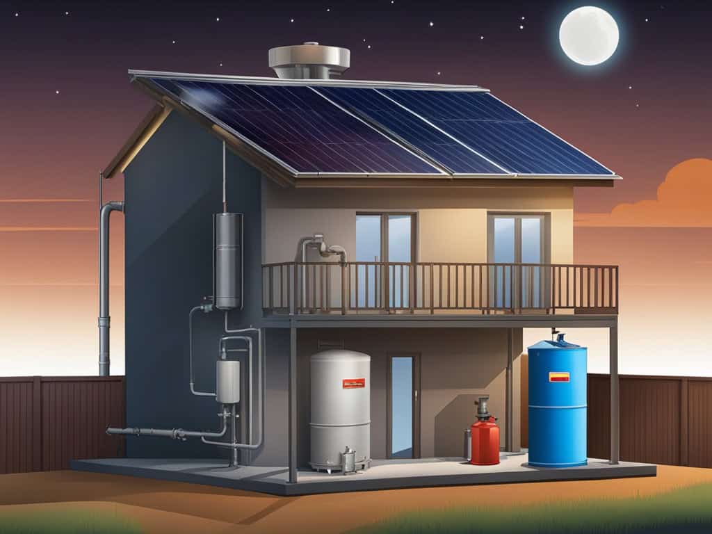 solar water heater energy storage